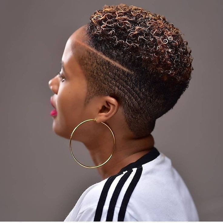 Undercut Pixie for Naturally Curly Hair