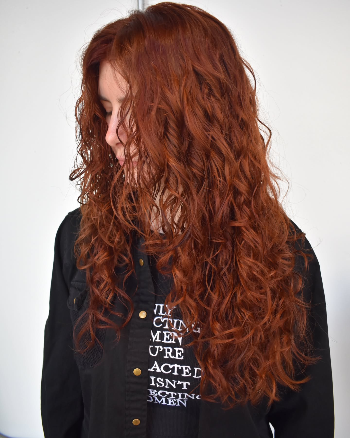Long Vertical Perm Hairstyle