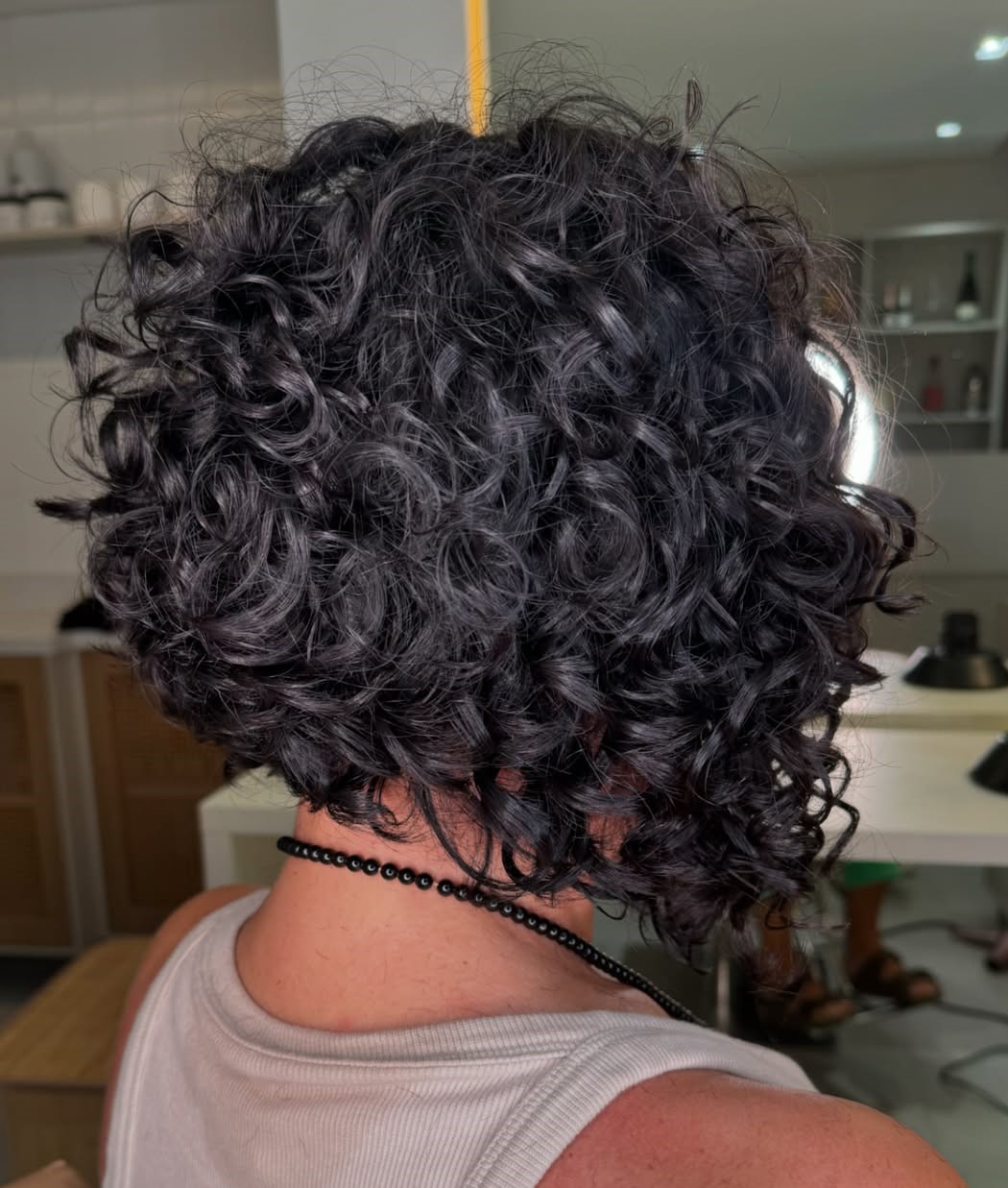 Inverted Bob for Natural Curly Hair