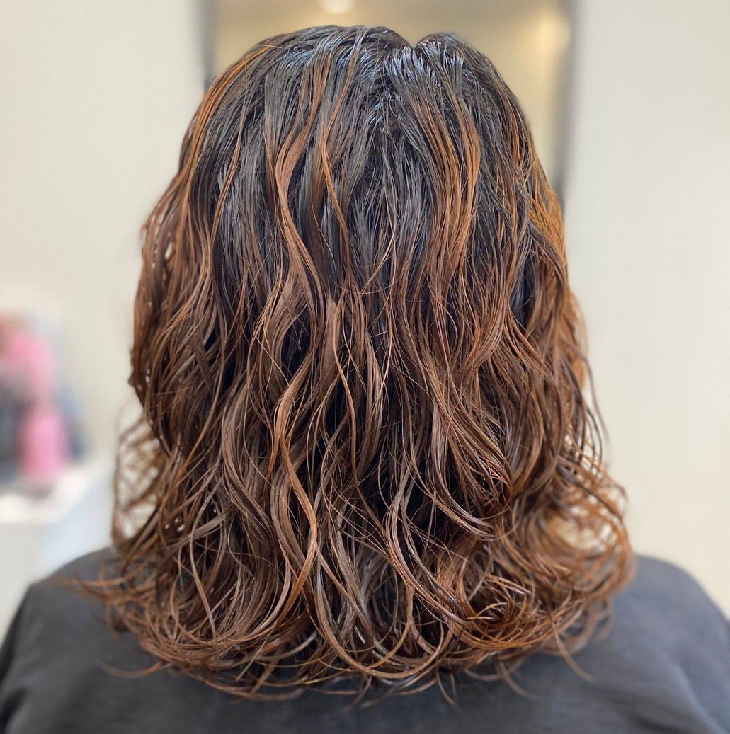 Medium Loose Perm Hairstyle
