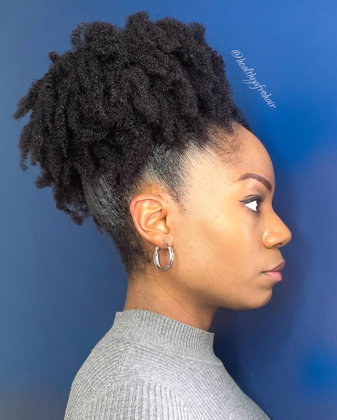Natural High Puff Updo