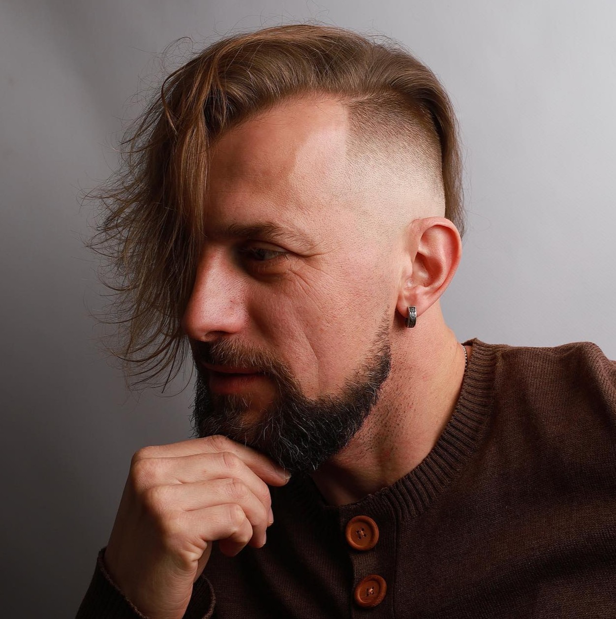 Edgy Long Hair with Shaved Sides