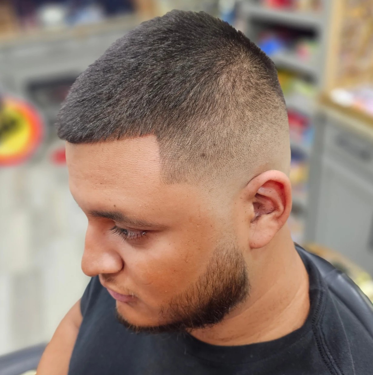 Male Blended Buzz Cut Fade