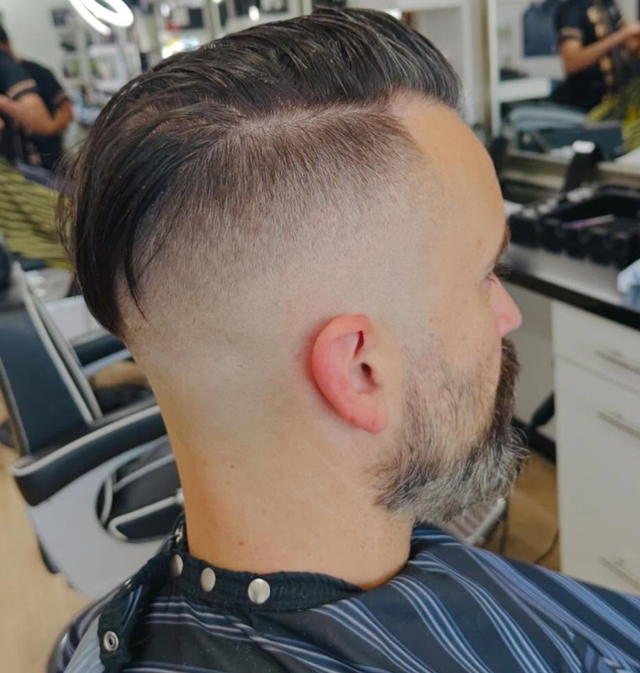 Mens One Side Asymmetrical Fade