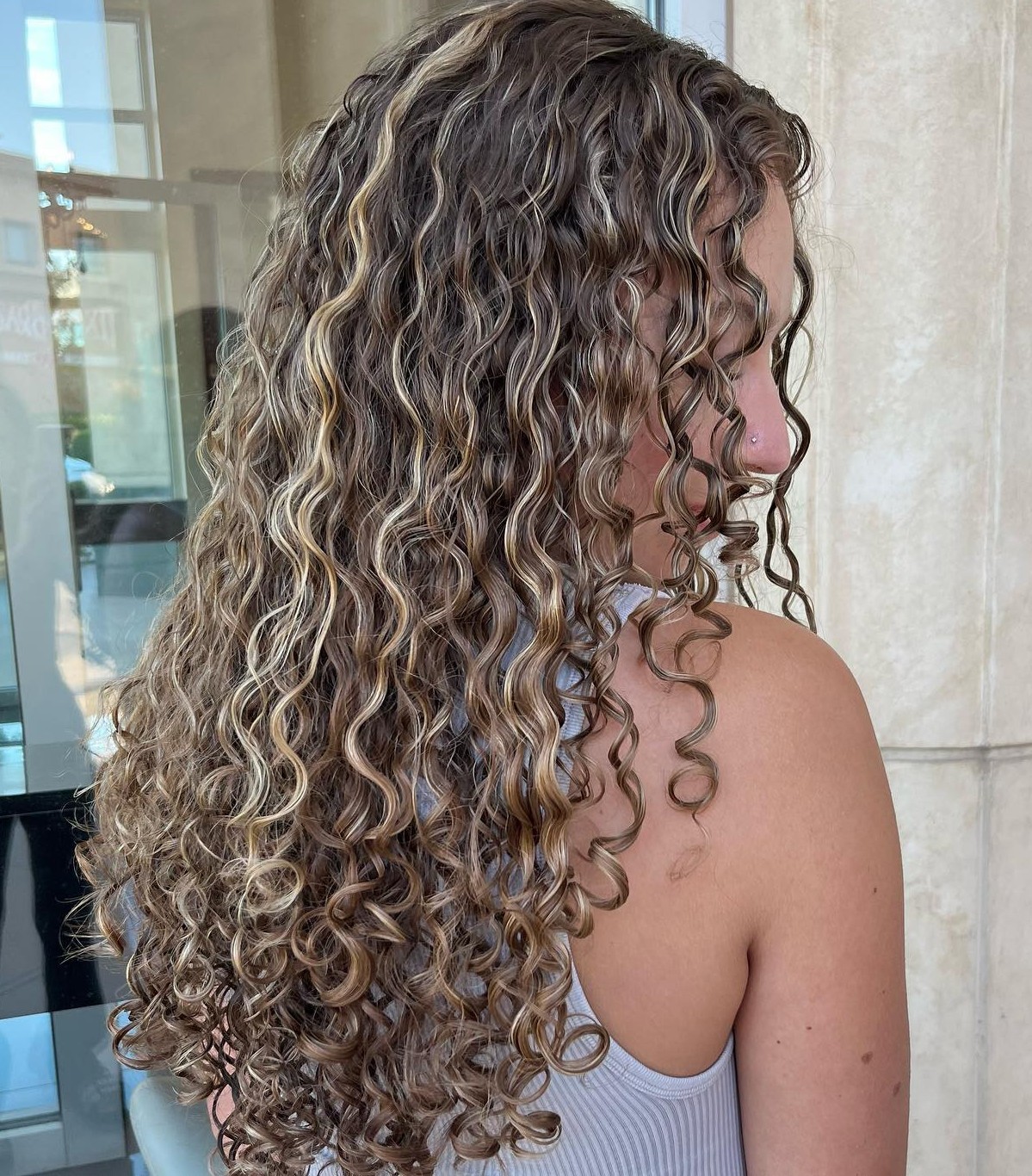 Beach Wave Perm for Straight Hair