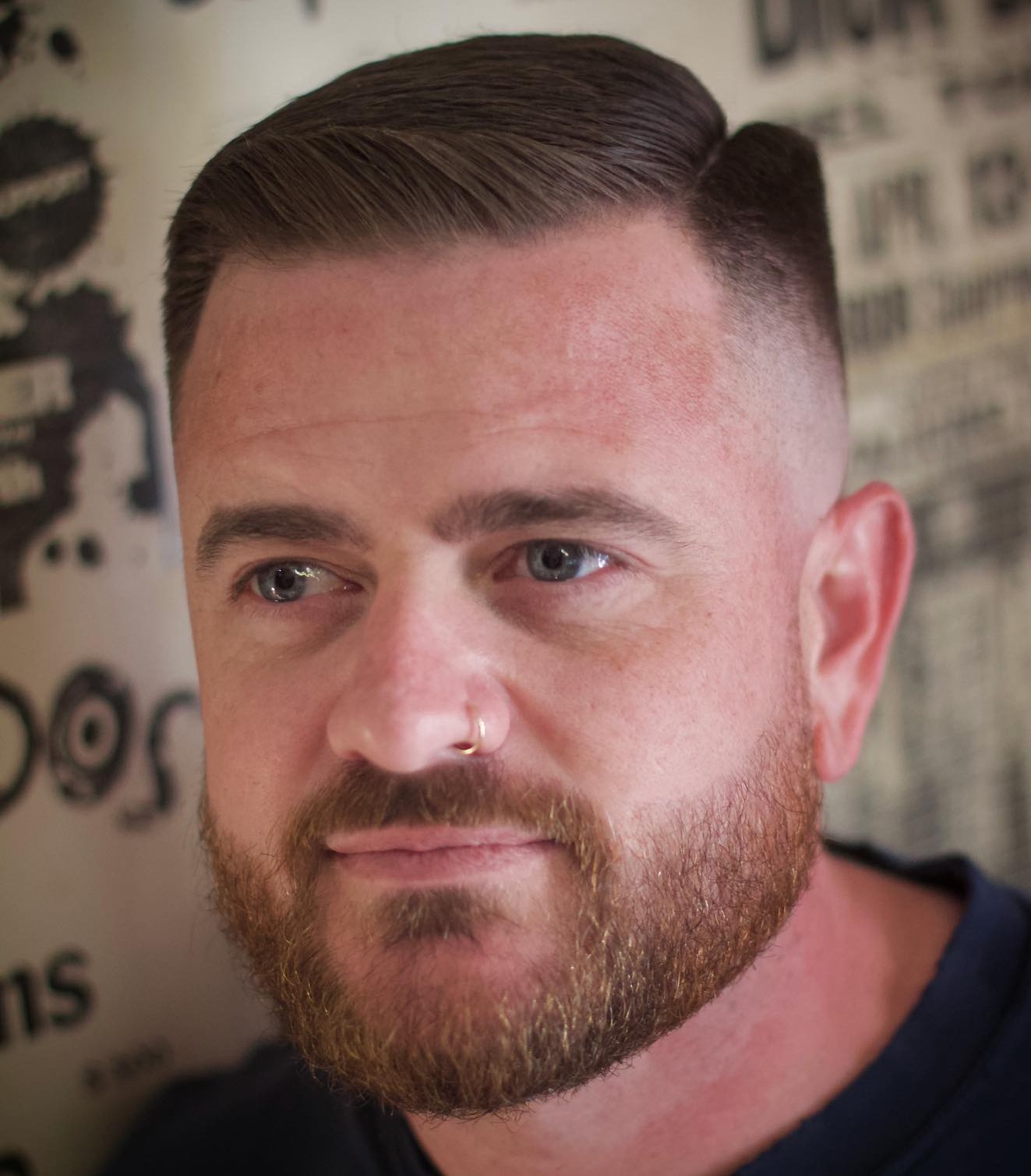 Side-Parted Fade Long on Top
