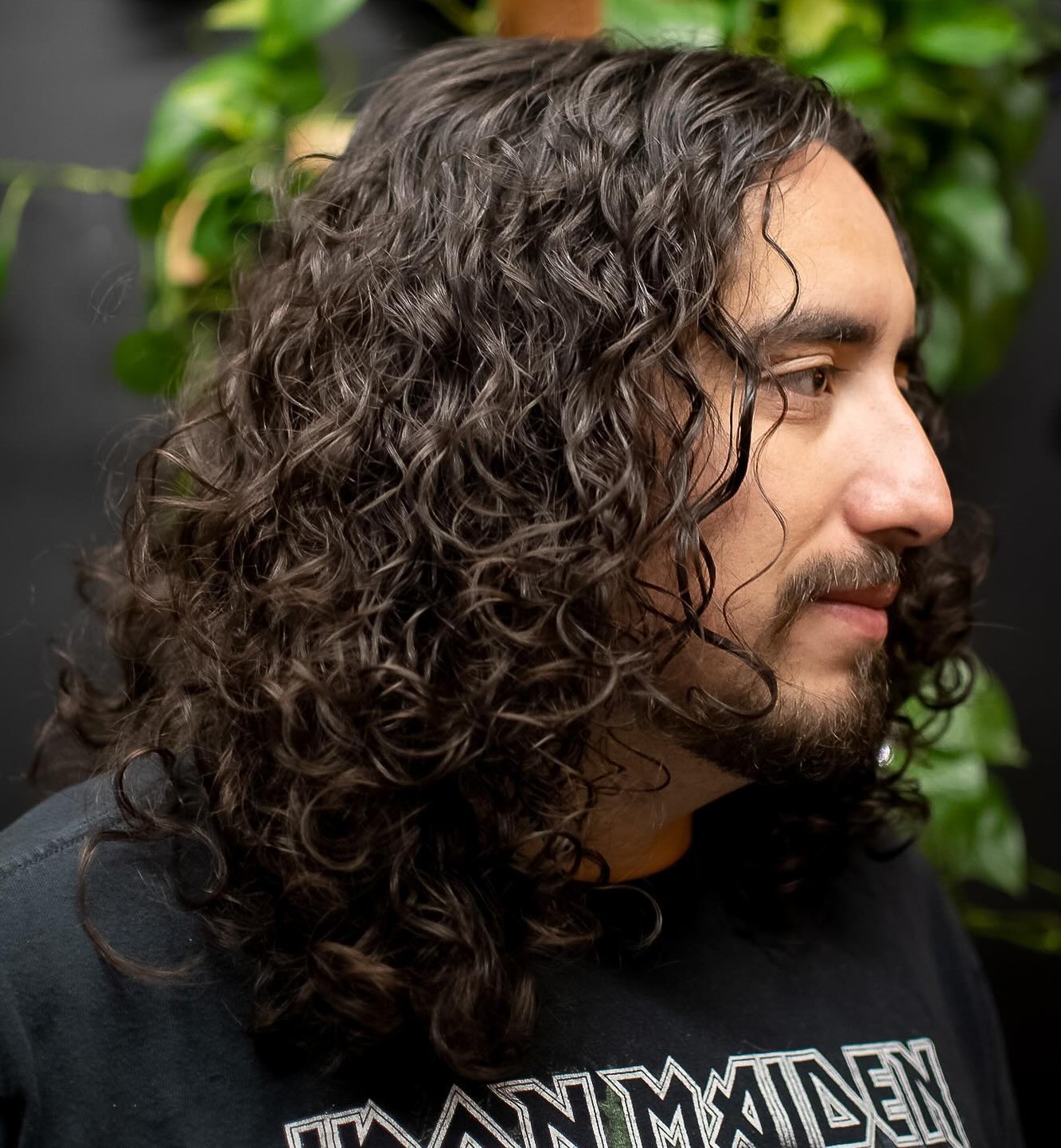 Long Curly Hairstyle for Men