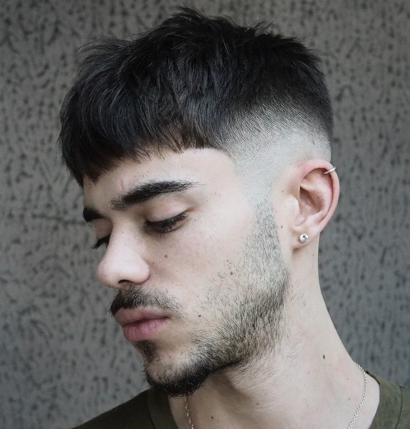 Mens Fade for Fluffy Hair