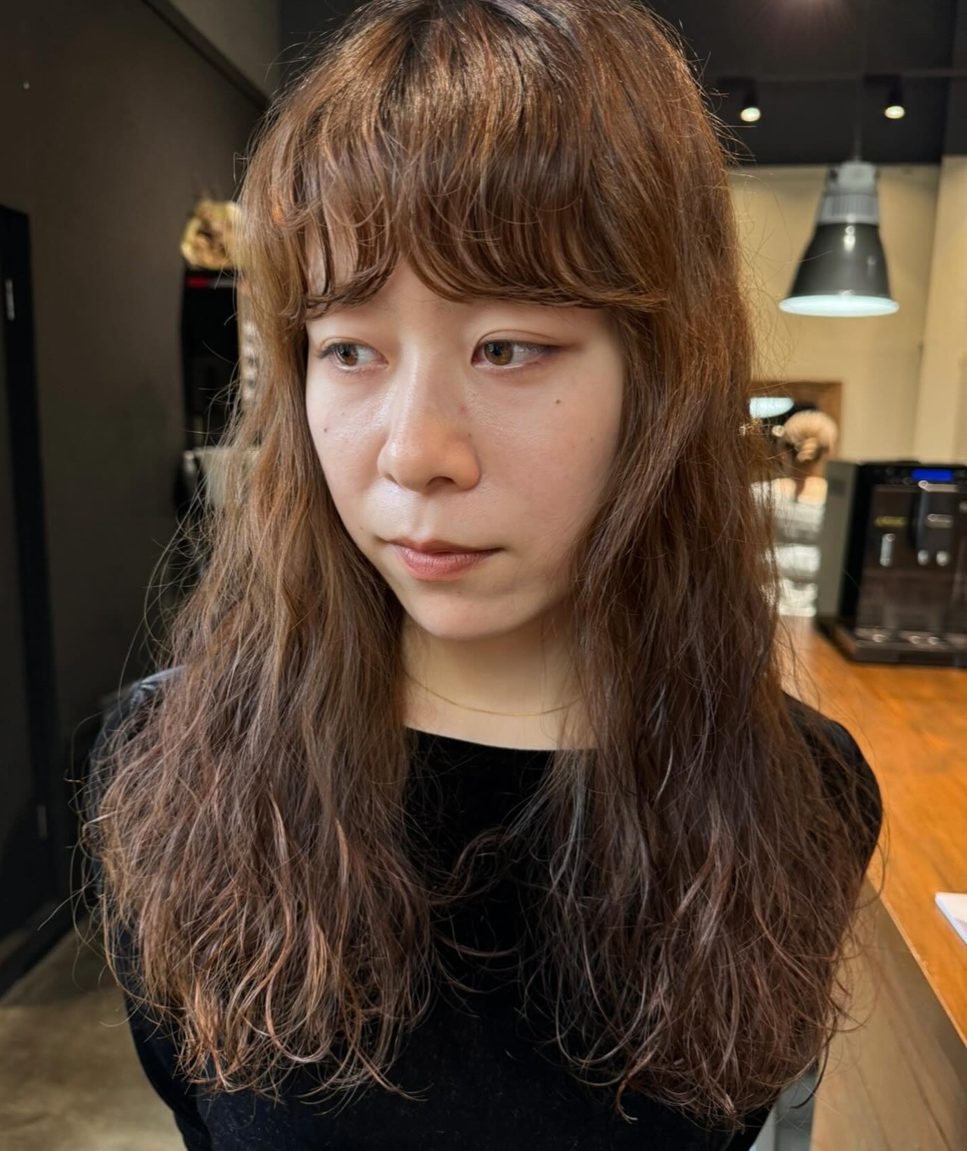Front Perm for Long Cut