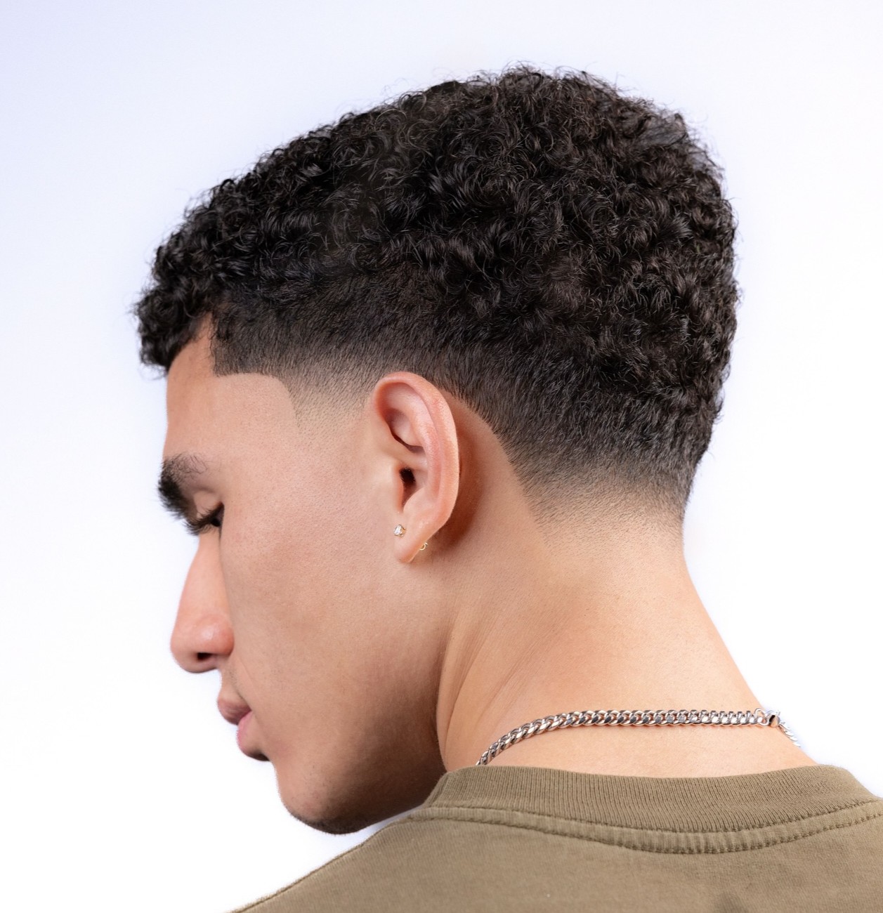 Subtle Fade for Curly Hair