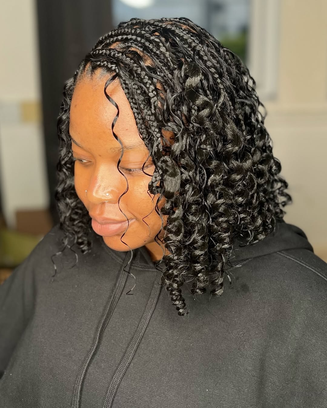 Braided Bob with Curls