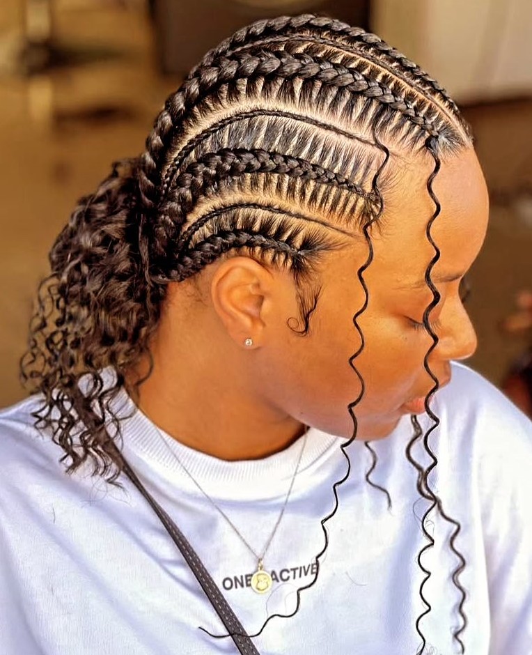 Fake Bangs for Cornrows