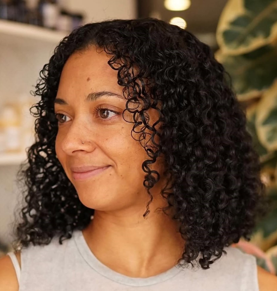 Kinky Curly Bob Cut