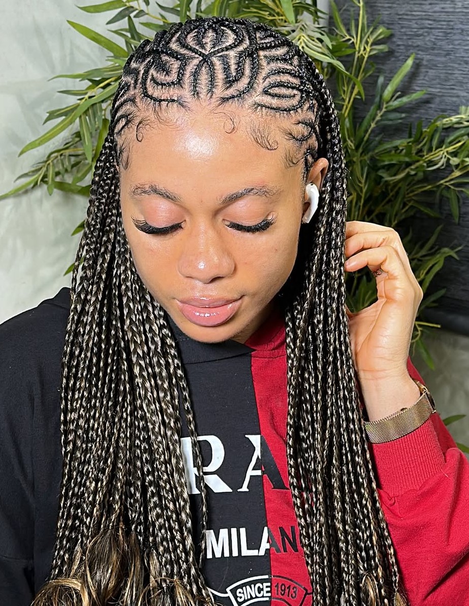 African Feed-In Braids