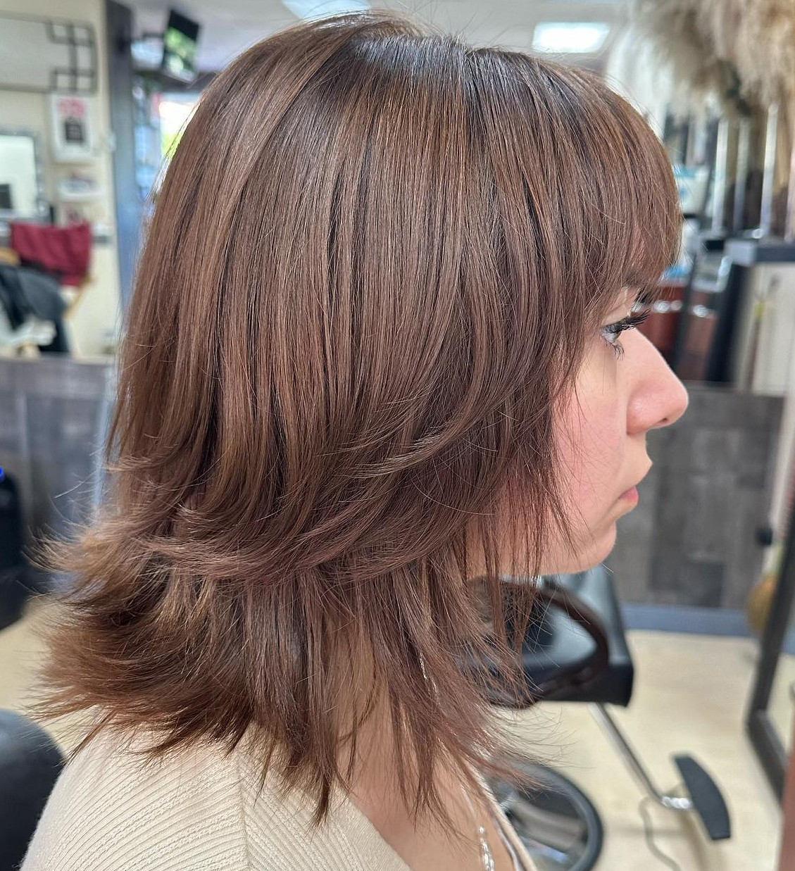 Feathered Cut with Wispy Ends