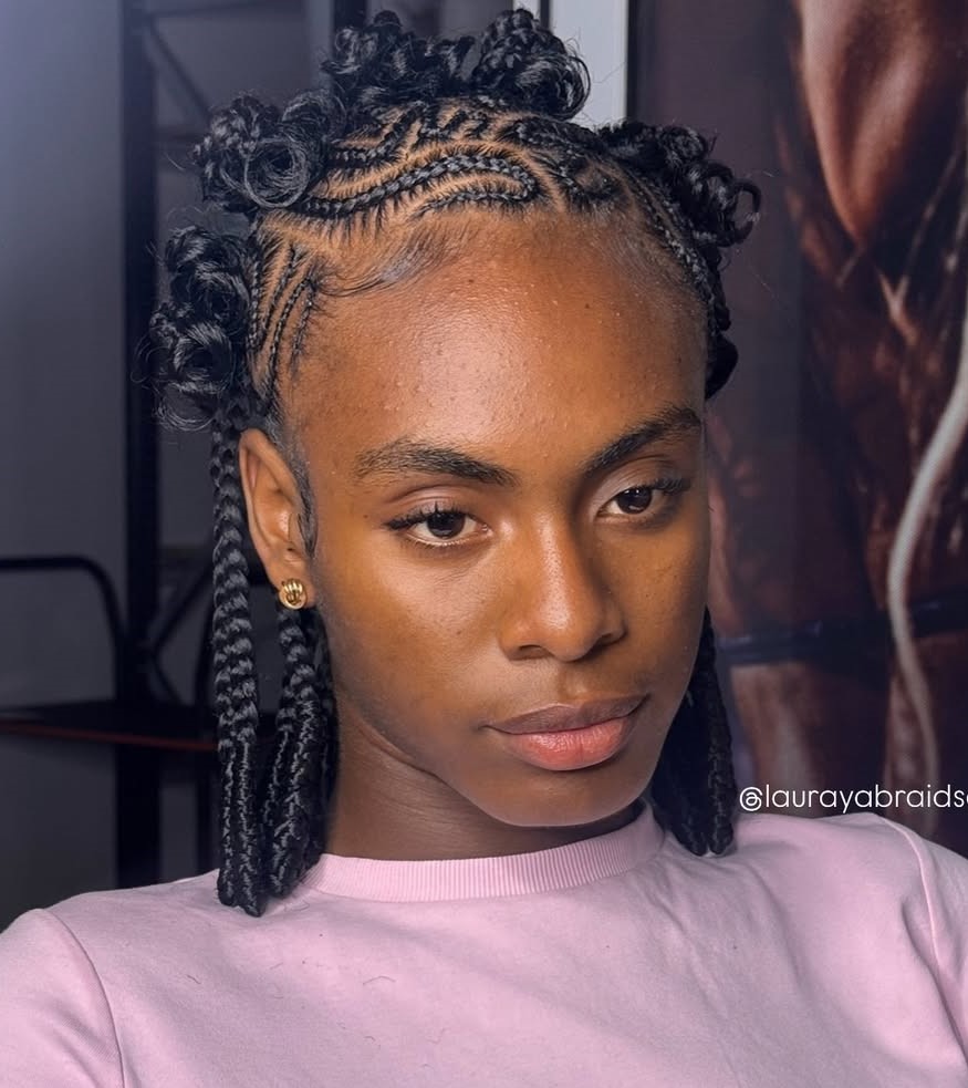 Protective Small Bantu Knots