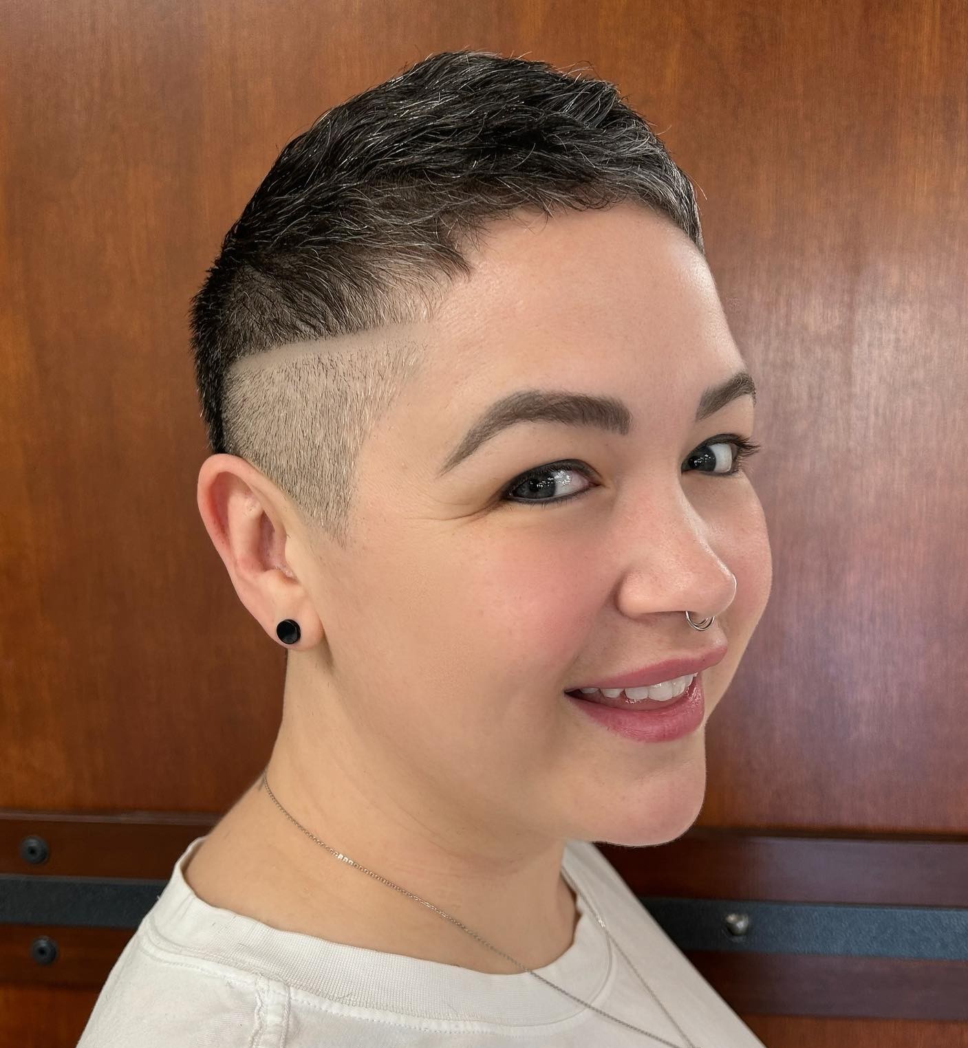 Round Face Pixie with Undercut