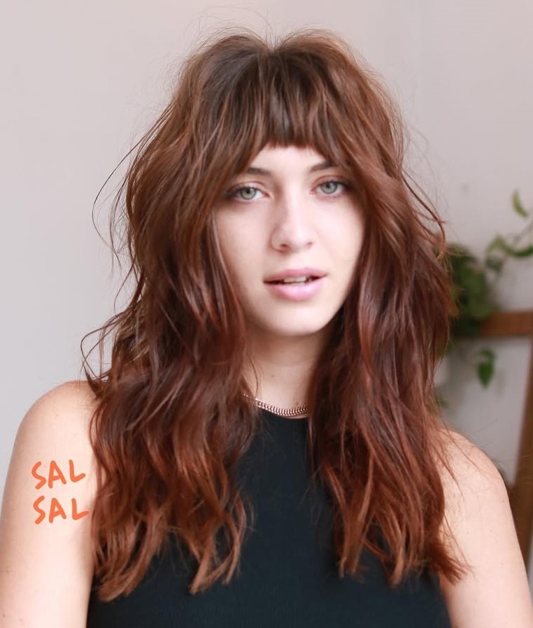 Long Layered Hair for Oval Faces