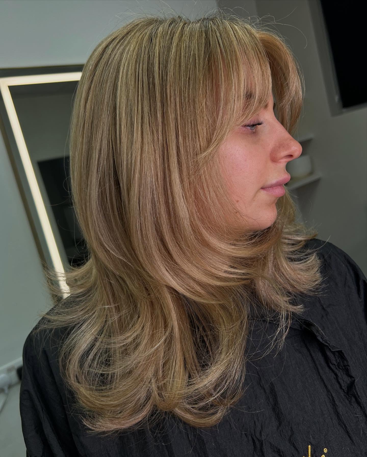 Two-Tier Flick Hairstyle