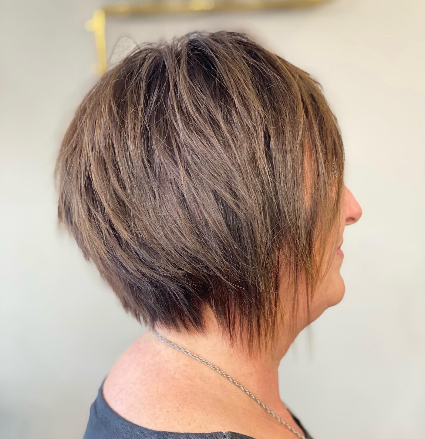 Short Bob with Feathered Ends
