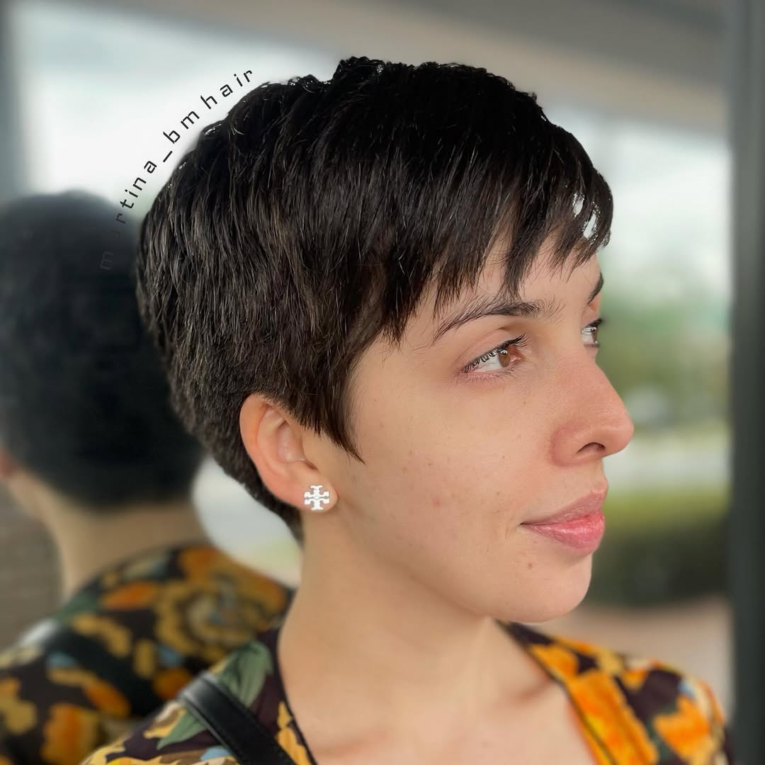 Tapered Pixie for Oval Faces
