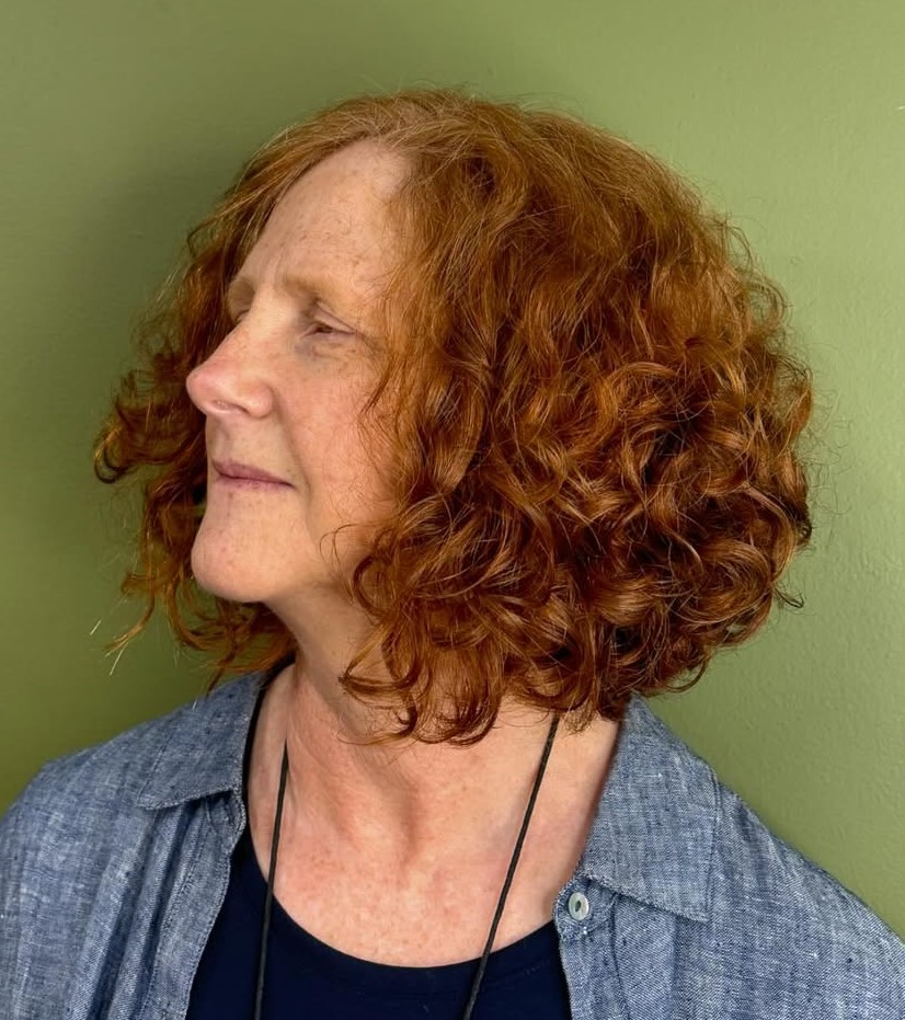 Over Bob for Curly Hair