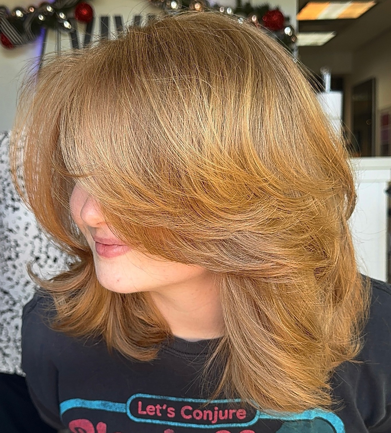 Side Fringe for Medium Hair