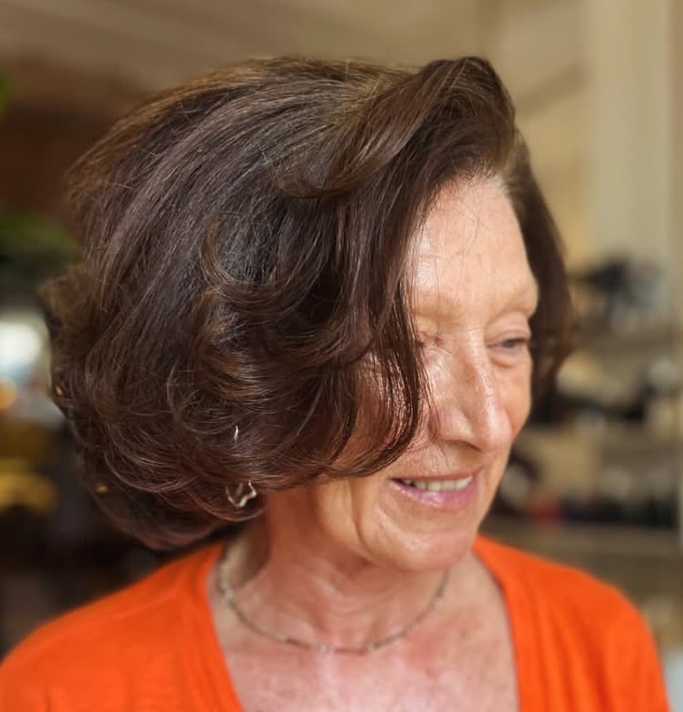Wavy Bob for Women Over 70