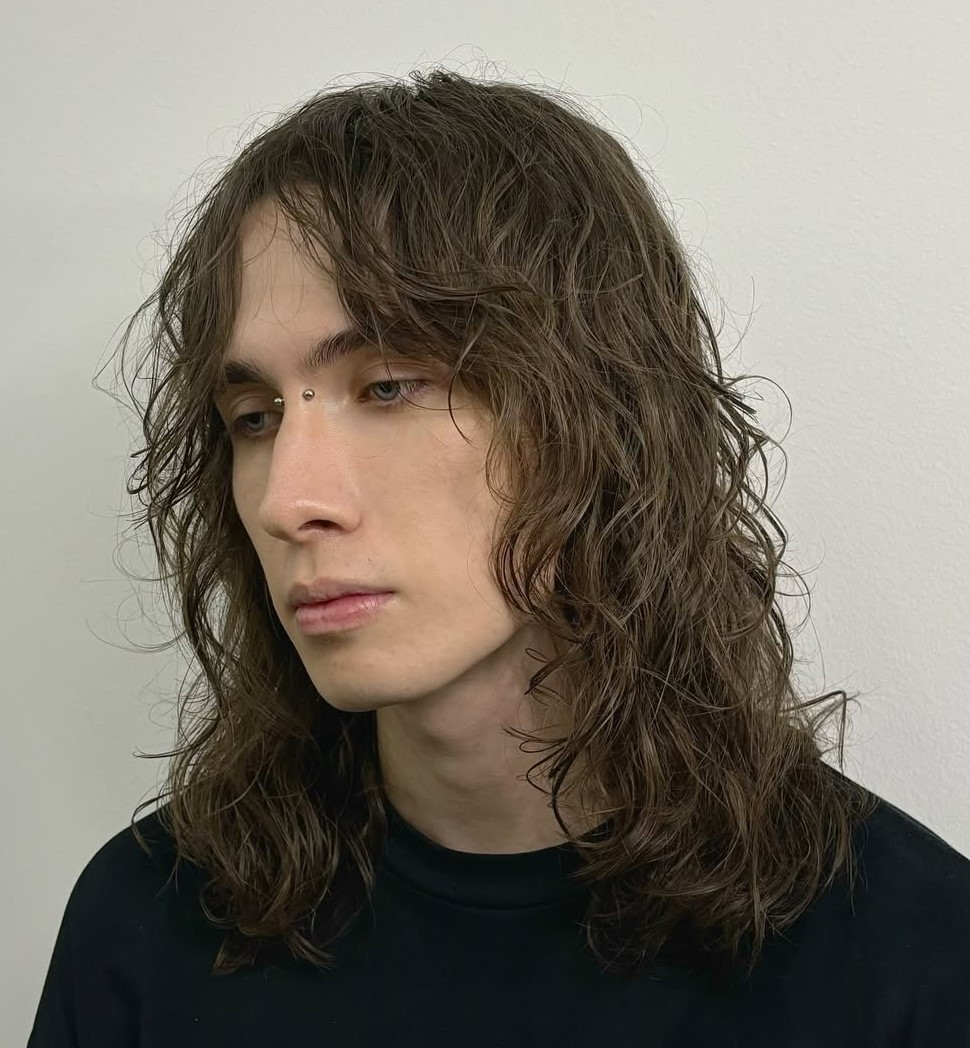 Mens Long Cut for Wavy Thin Hair