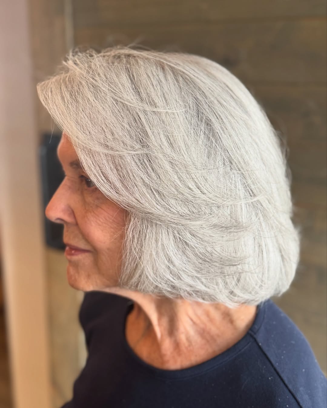 Elegant Gray Bob for Women Over 70