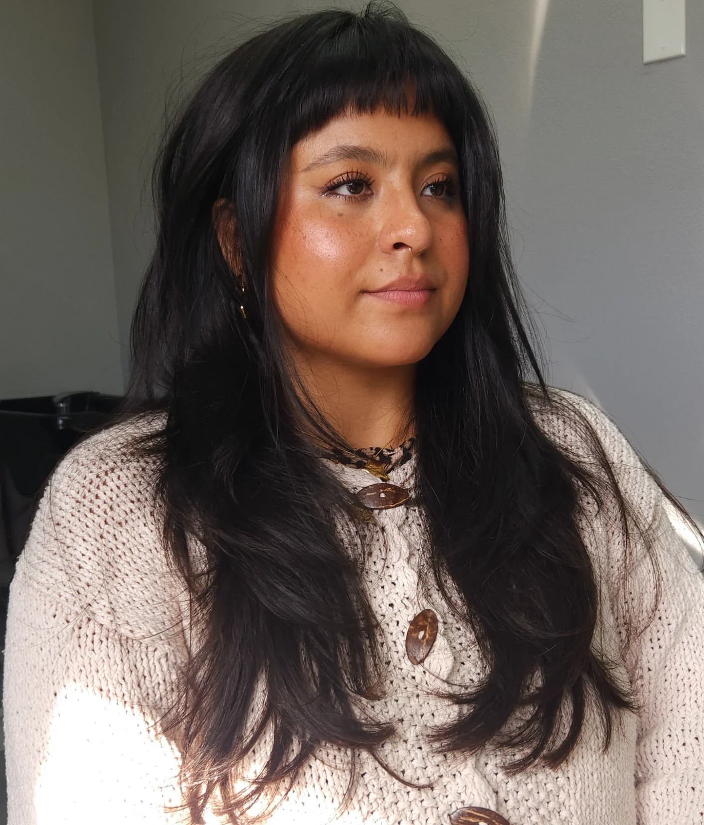 Long Shag with Baby Bangs