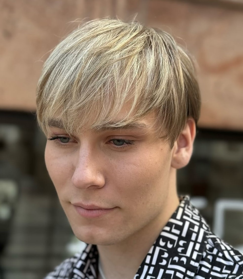 Light Blonde Mens Highlights