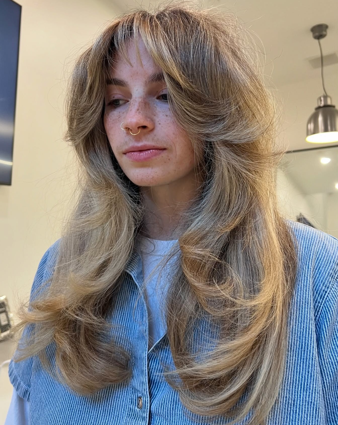 Blowout for Feathered Cut