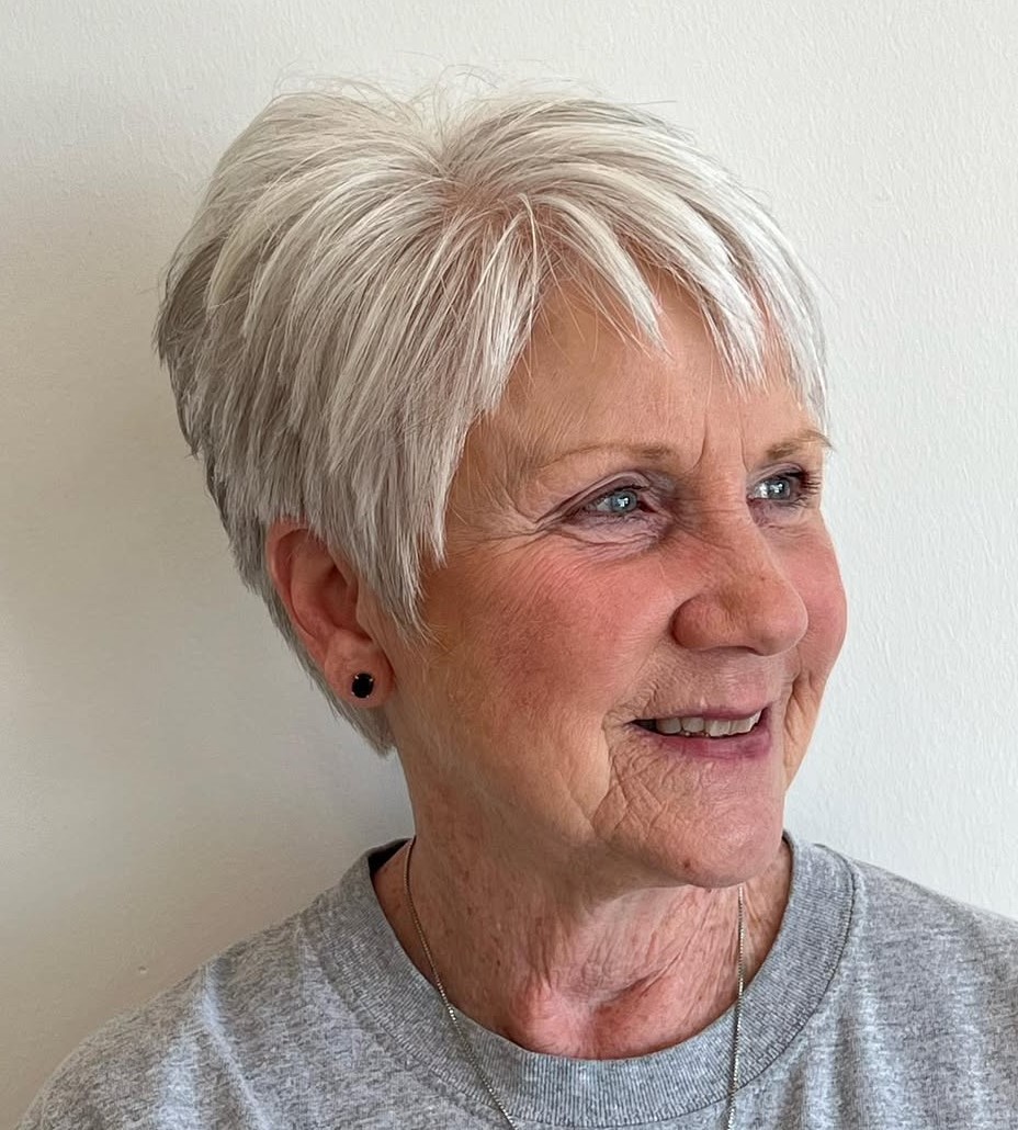 Low-Maintenance Pixie Cut for Seniors