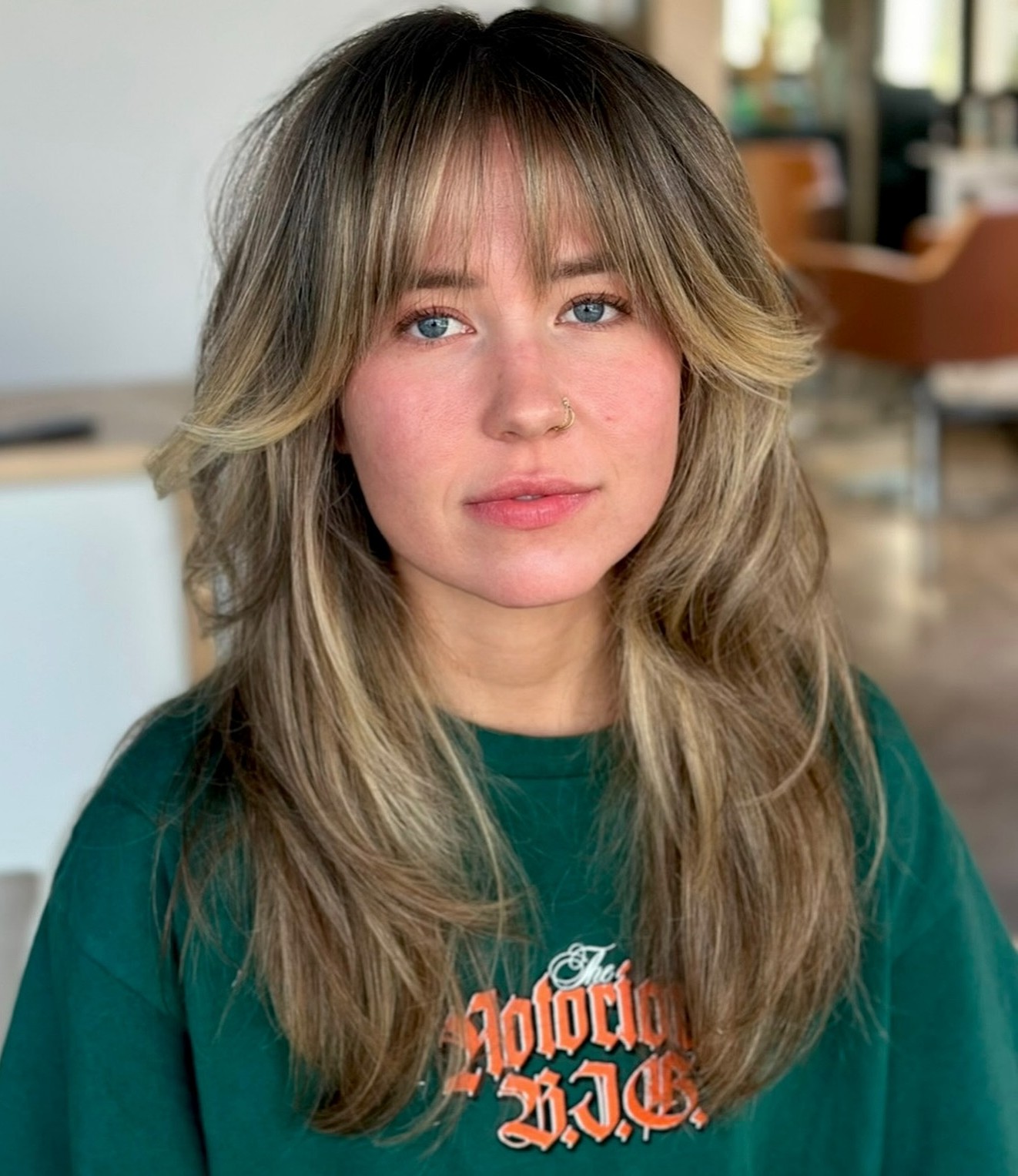 Long Blonde Balayage Shag