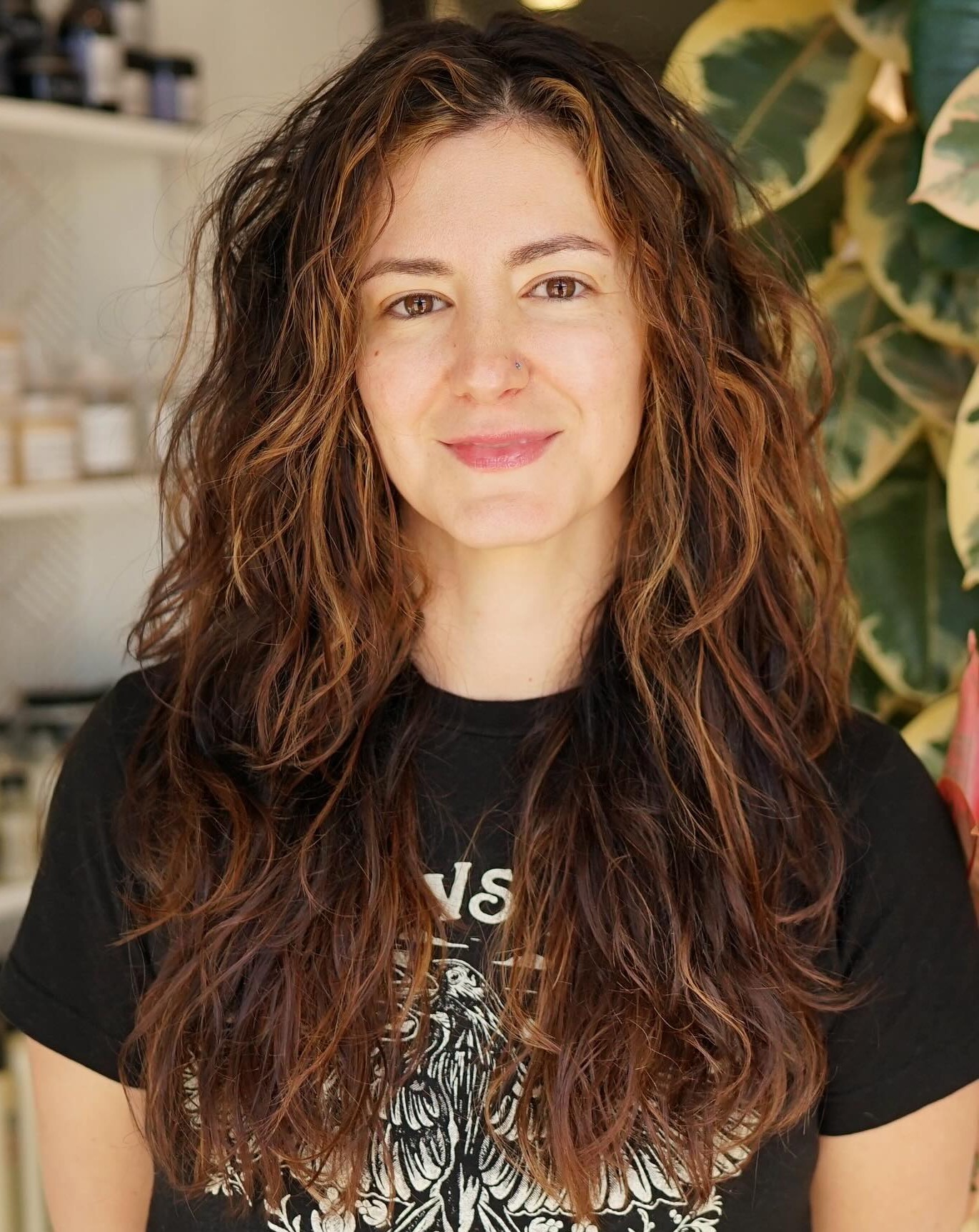 Highlights for Wavy Brown Hair