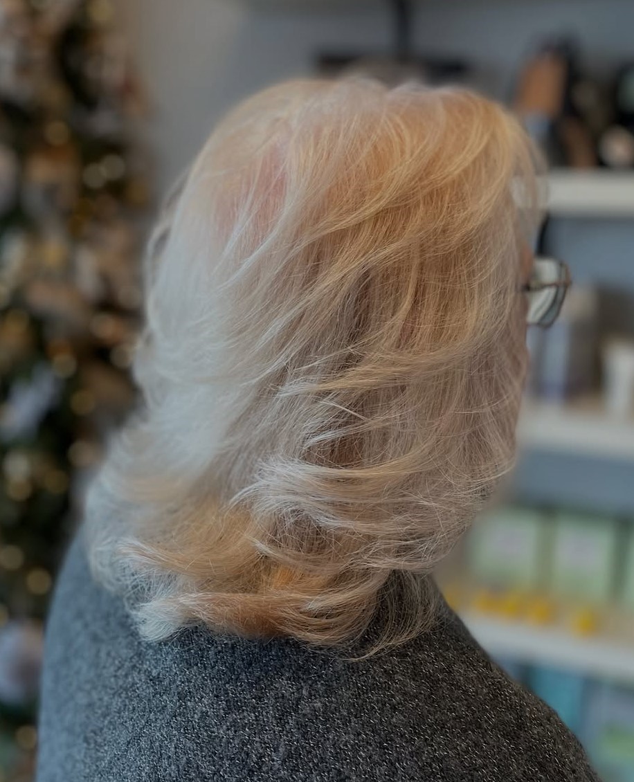 Medium-Length Layered Cut Over 70