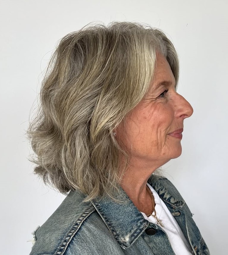 Sassy Bob Cut for Women Over 70