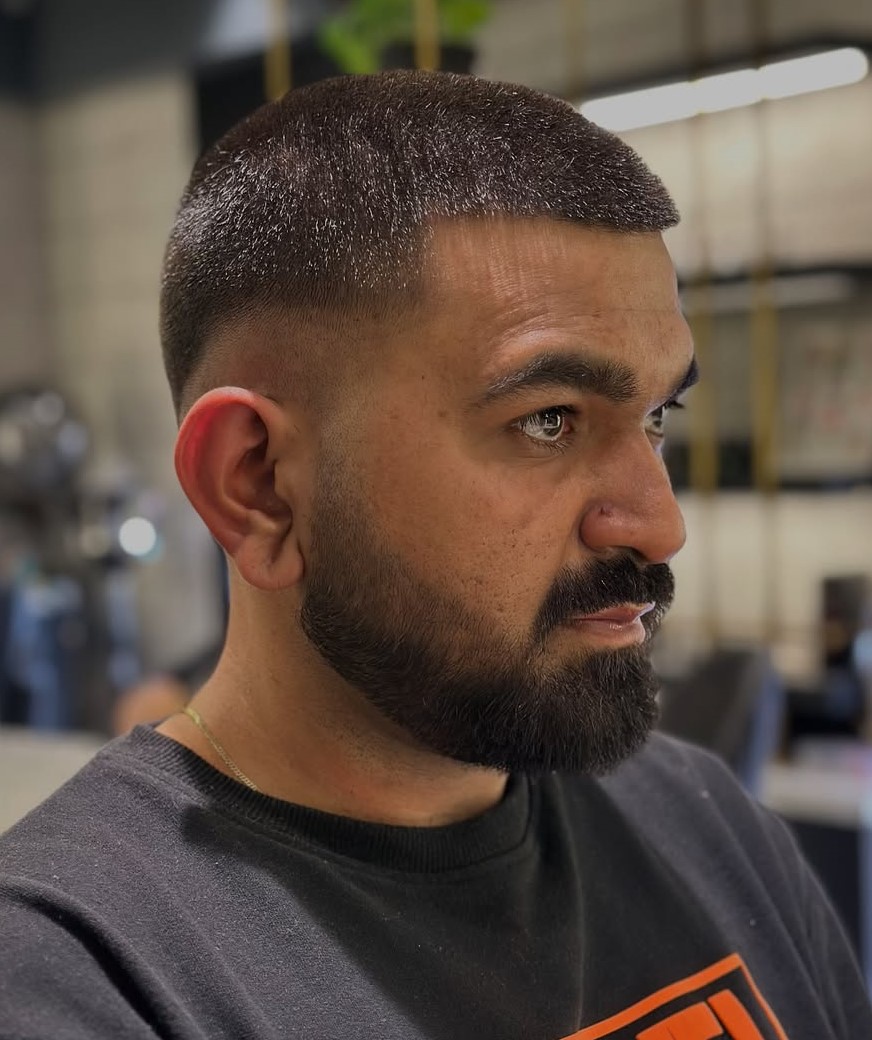 Thin Hair Buzz Cut