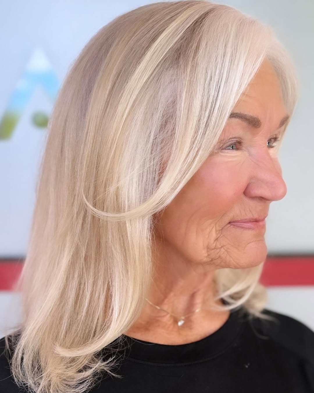Ash Blonde Highlights Over 70