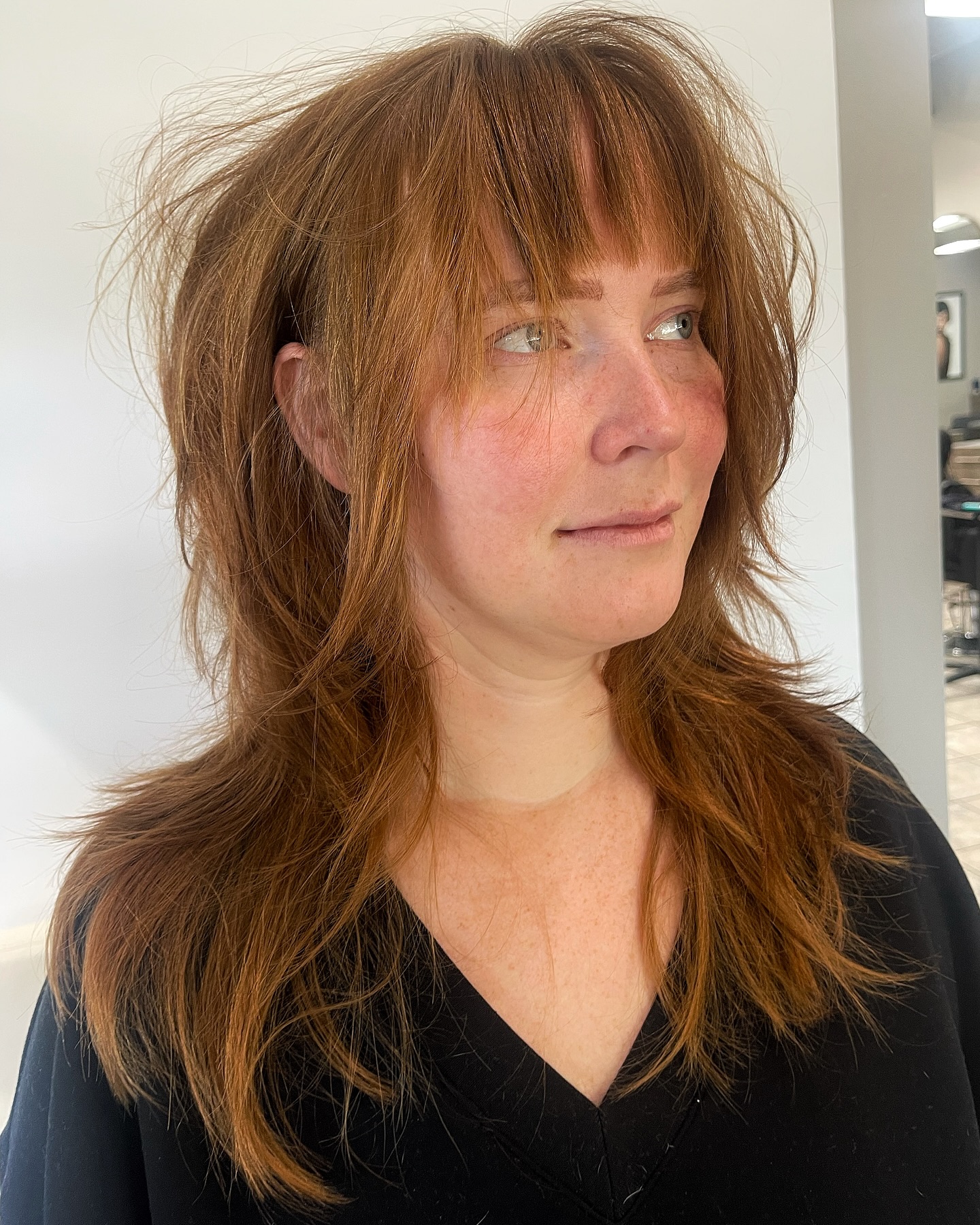 Long Edgy Shag Hairstyle