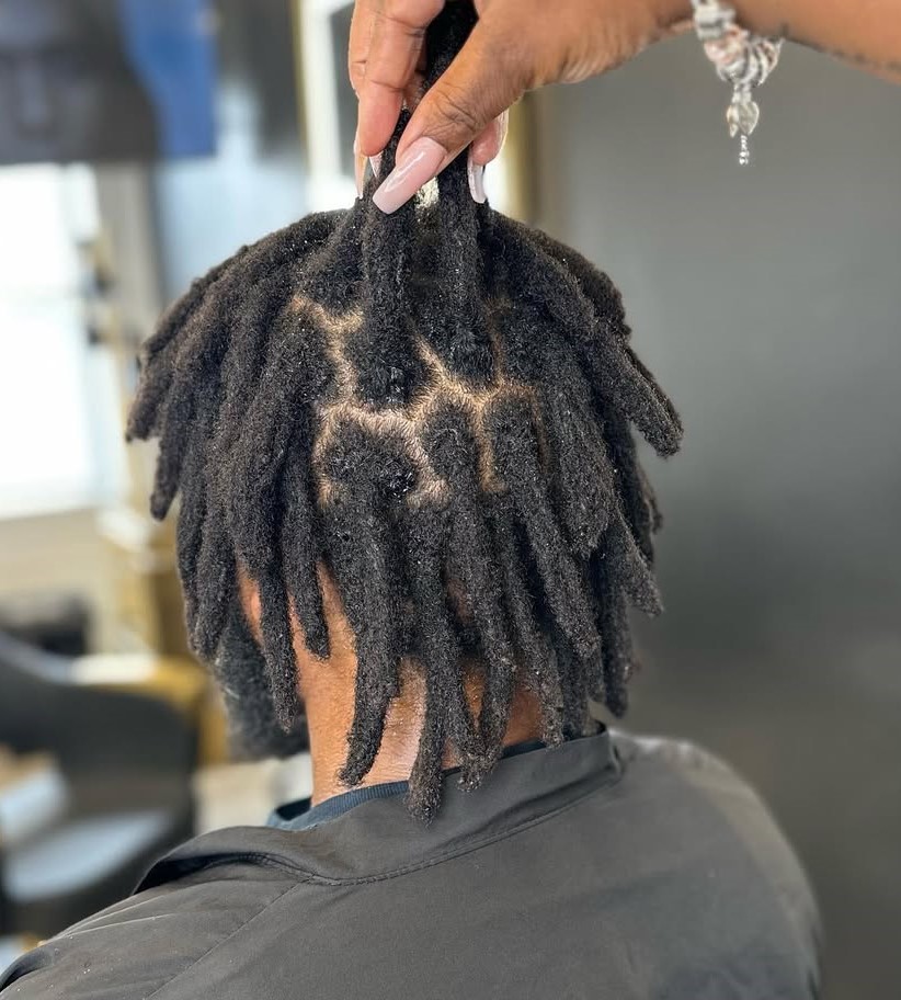 Short Wick Locs for Men