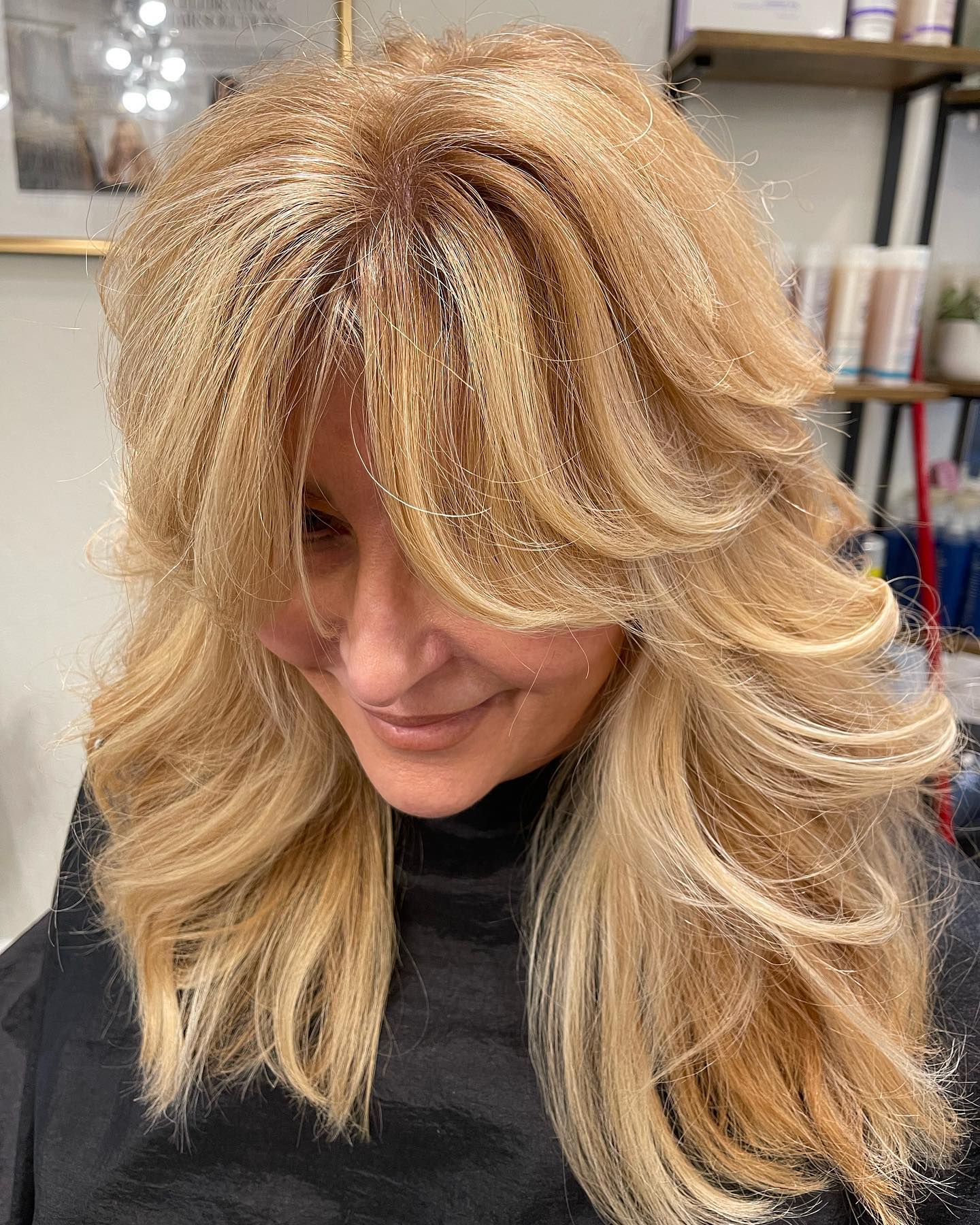 Feathered Bangs For Older Women