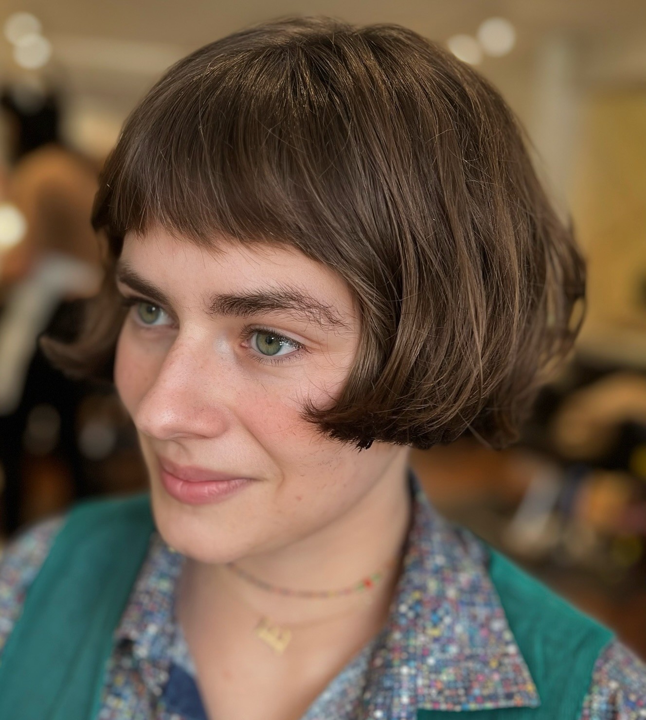 Ear-Length Bob with Bangs
