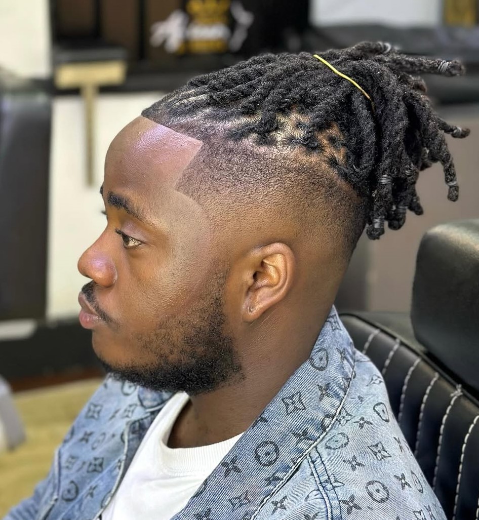 Black Dreadlocks with Fade
