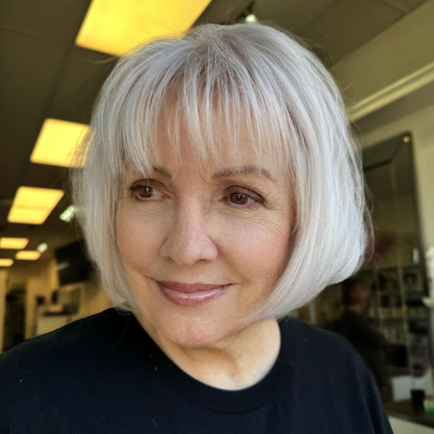 Bob With Bangs To Look Younger