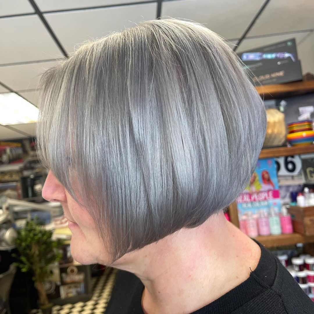 Charcoal Gray Hairstyle
