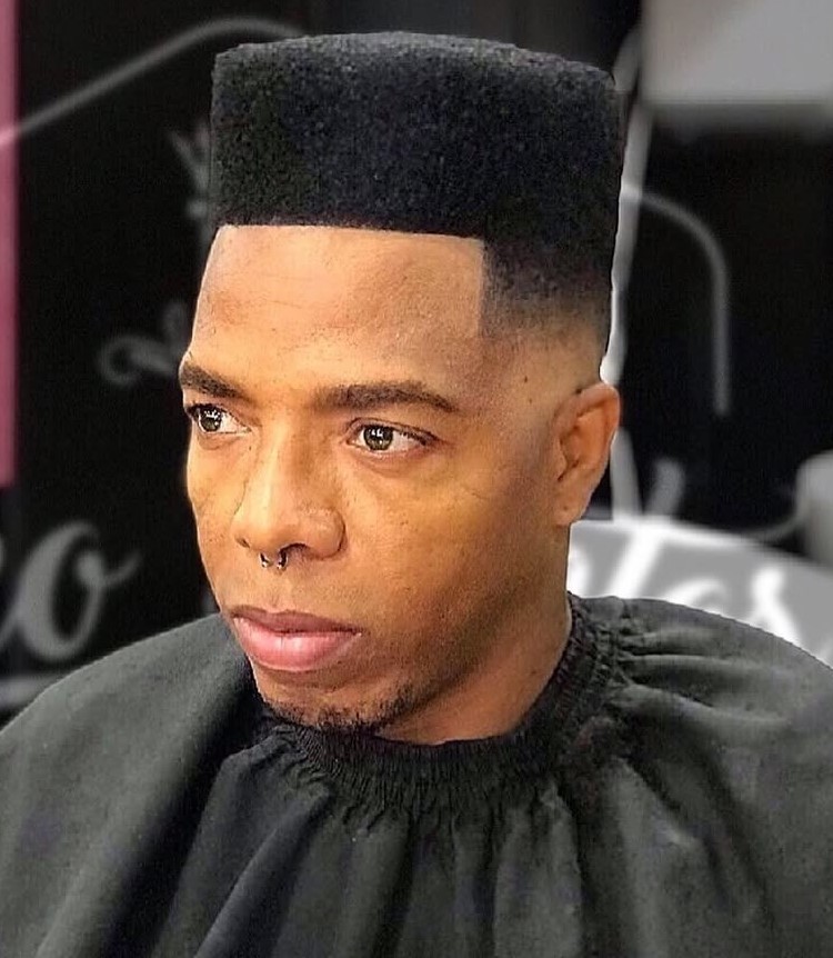 Black Flat Top Haircut