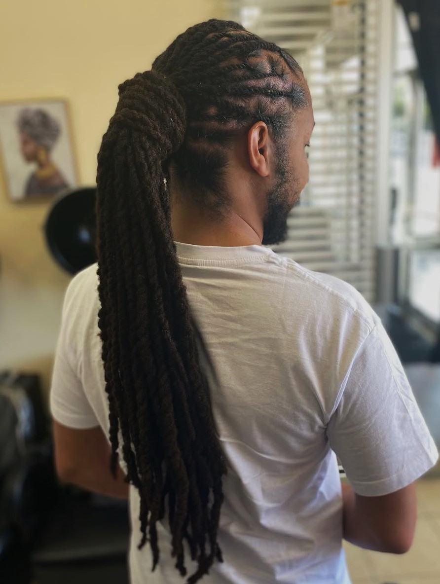 Locs Ponytail for Men