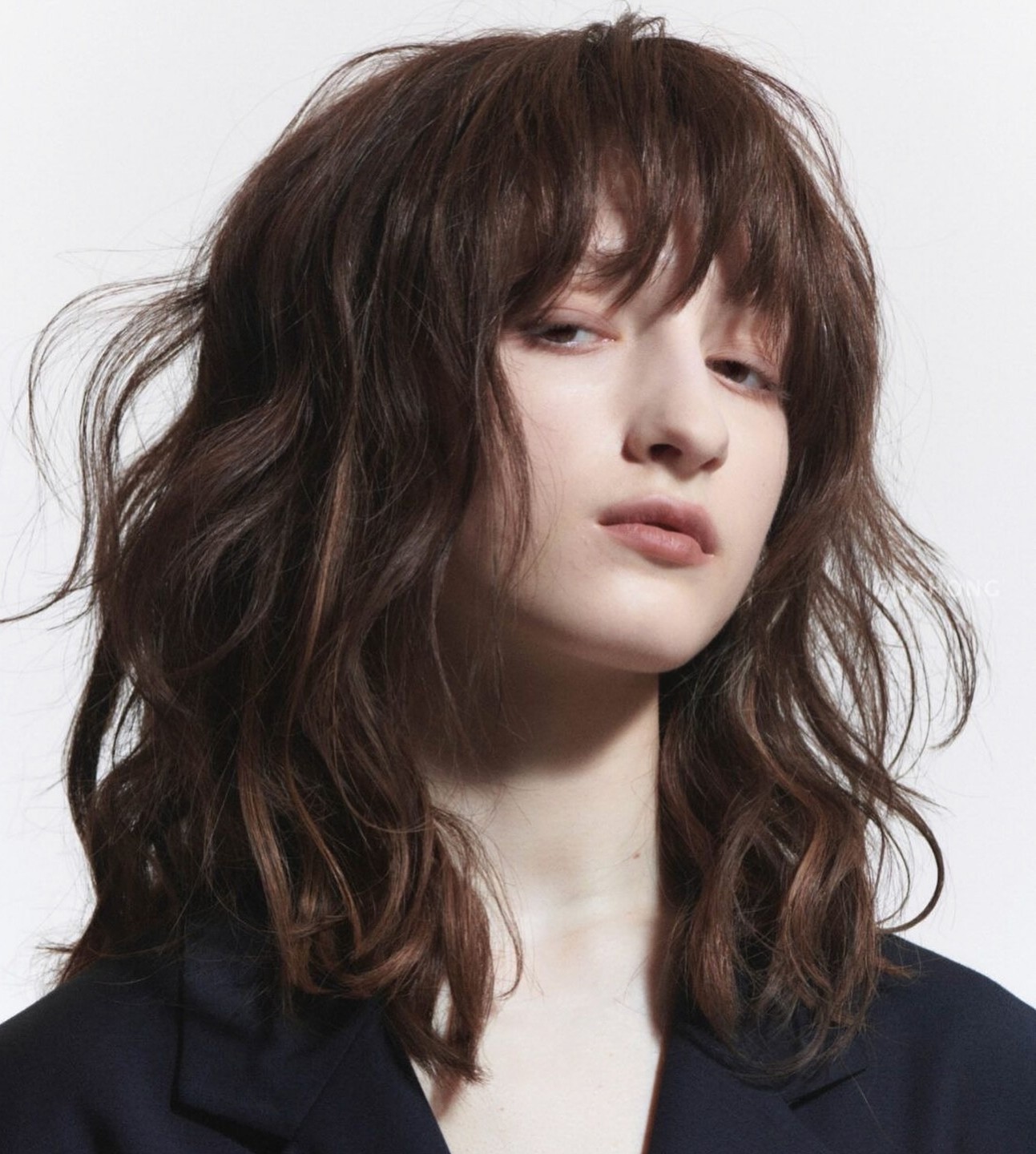 Medium Boho Shag with Bangs